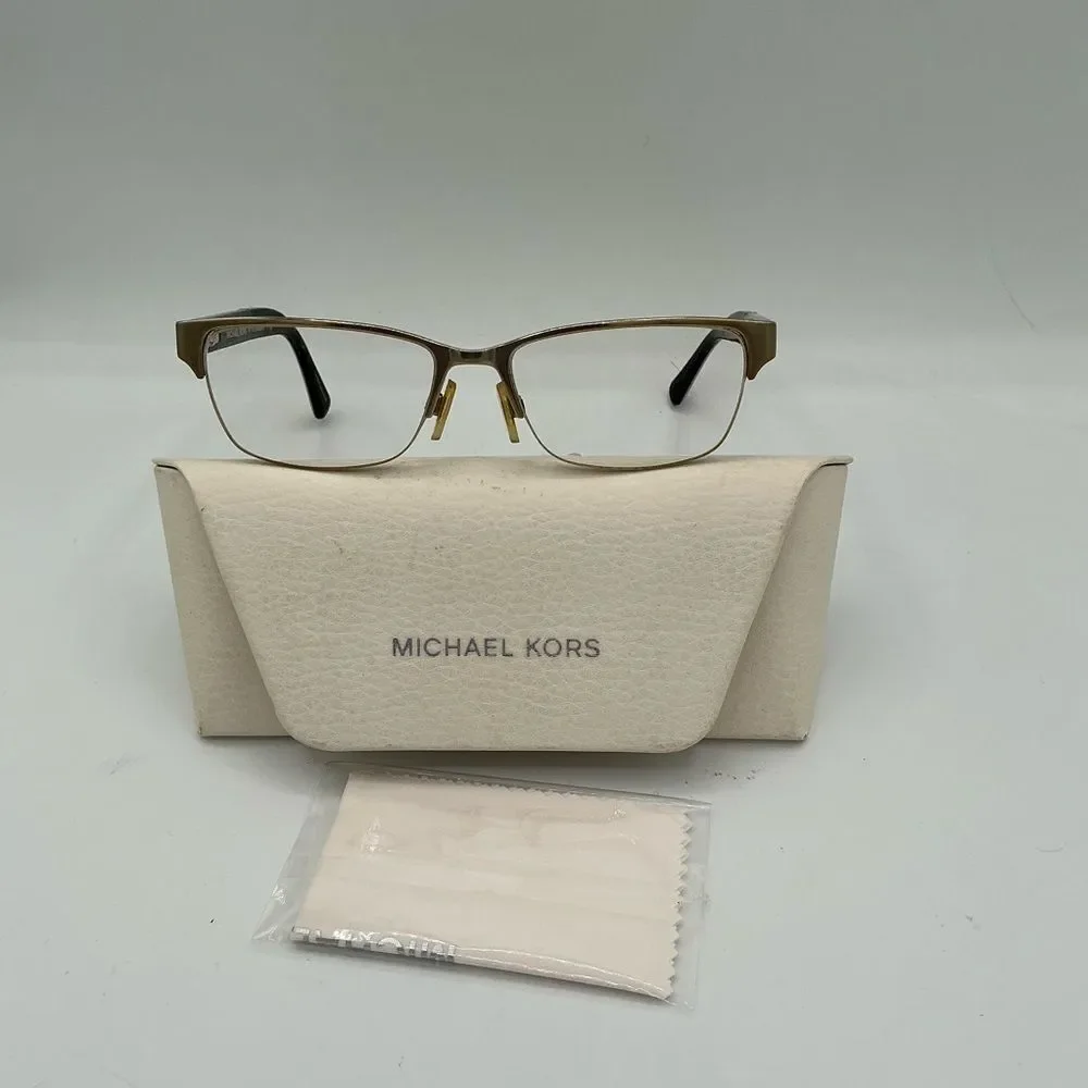 Michael Kors Women's Glasses with Gold Frame MK 7002, case, cloth-frames only